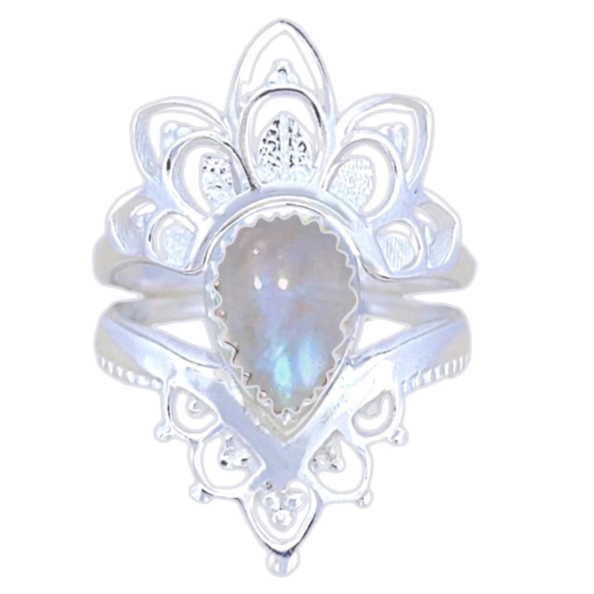 Laihas Daisly Boho Moonstone Ring Set