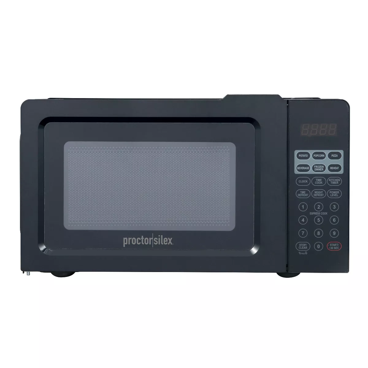 Proctor Silex 700W Countertop Microwave Oven, 0.6 cubic feet, Black, 10 power settings