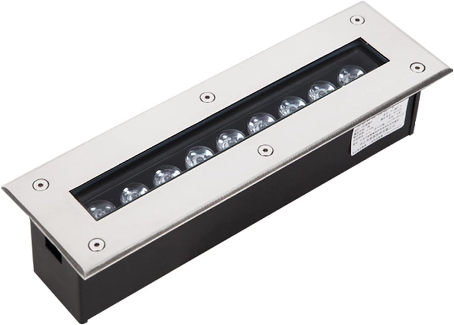 Led Bodeneinbaustrahler Rechteck aussen bodenleuchten IP67 wasserdicht Bodeneinbauleuchten für Außenbereich, Terrasse, Garten, Schwimmbadflur(Grün,36W)