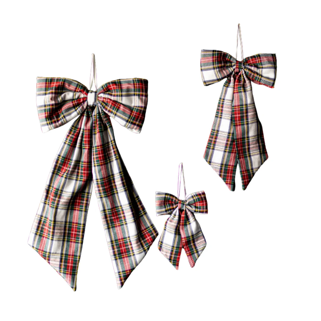 Holiday Plaid Bows