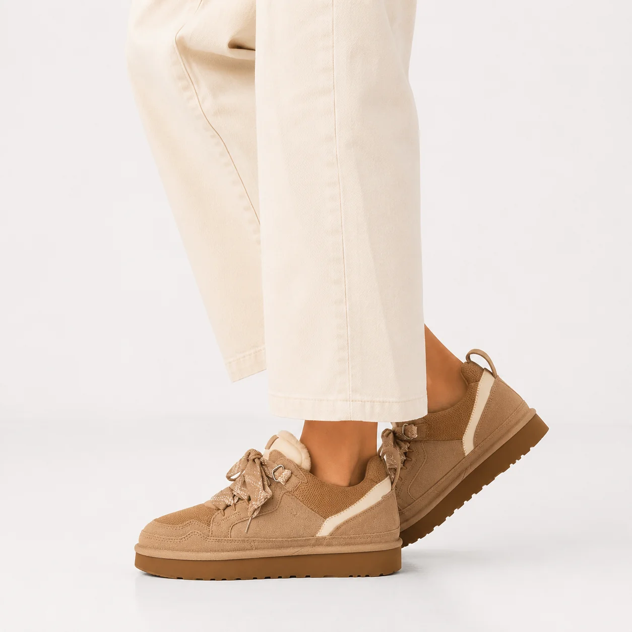 Women��s Winter Sneakers Suede Look with Platform Sole