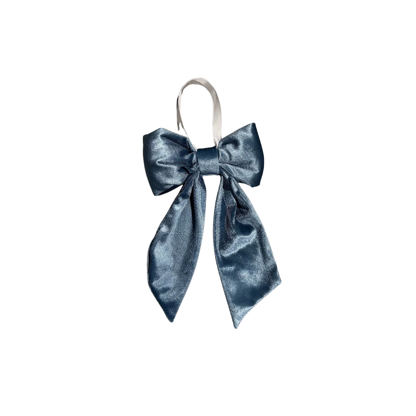 Dusty Blue Velvet Holiday Bows