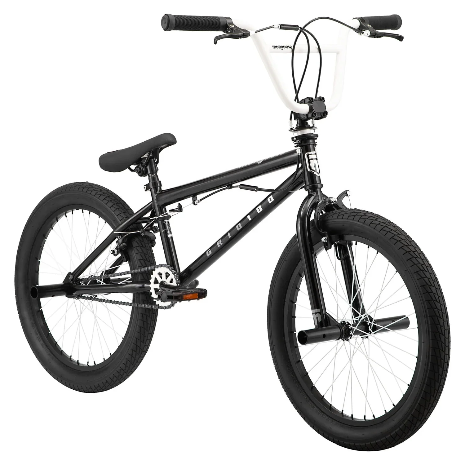 Mongoose Mongoose Grid 180 BMX Freestyle Kerékpár, 20 colos kerekek, egysebességes, fekete
