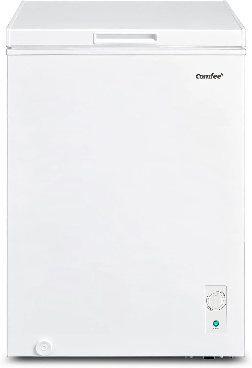 Comfee RCC100WH2(E) Gefriertruhe/169 kWh/Jahr/85cm hoch/99L/38dB/Geringe Lautstärke/Hoch effizientesD-förmigesRohr/Geeignet für verschiedene Einsatzszenarien/Einstellbarer Temperaturregler/Weiß