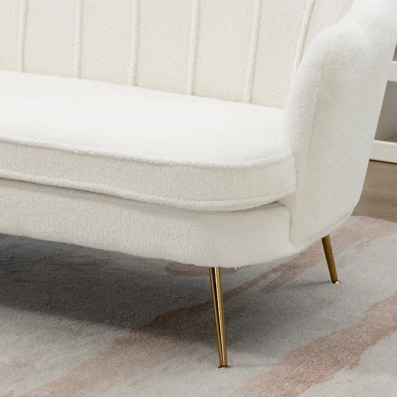 59W Mid-century Modern Tufted Loveseat Upholstered Sofa