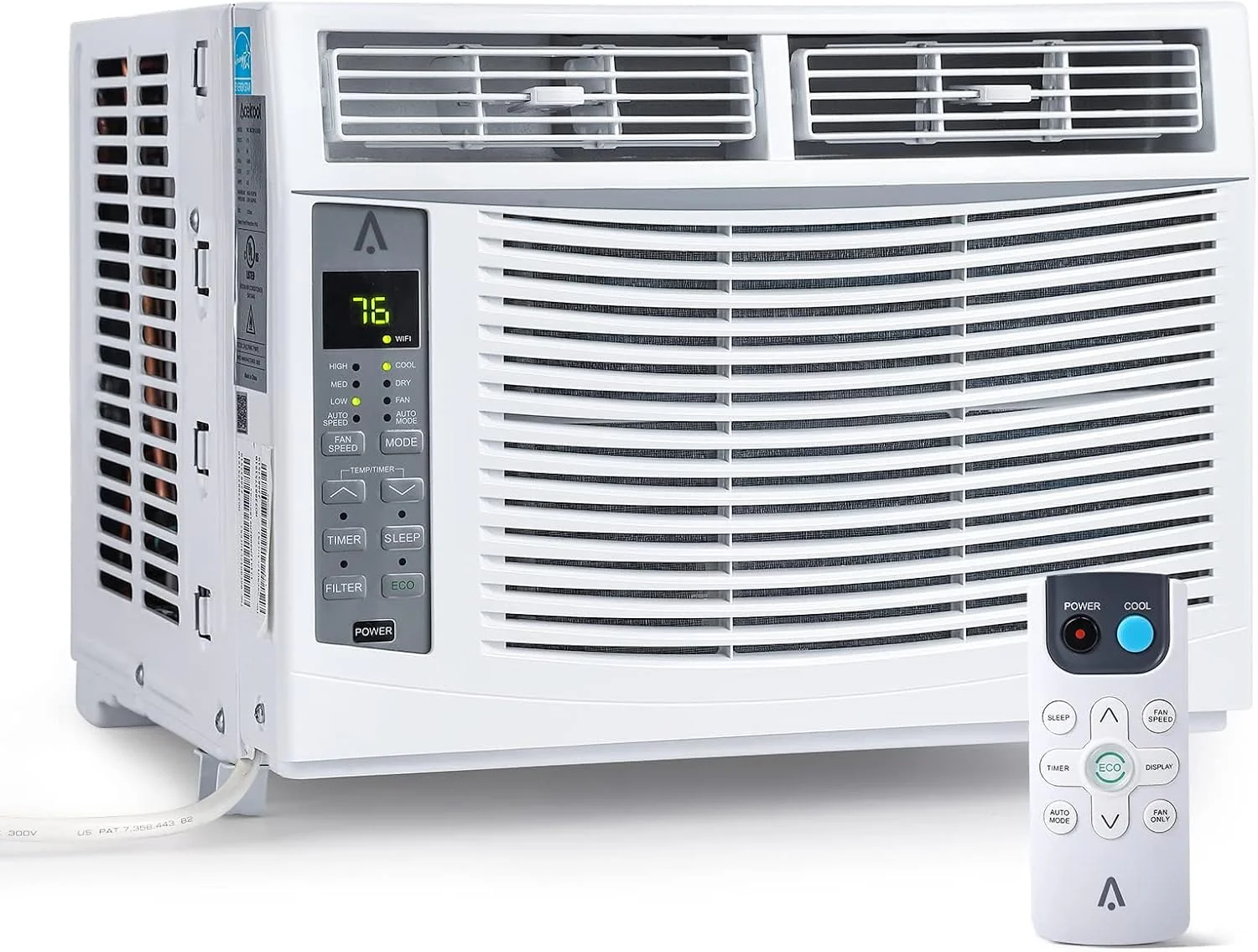 Smart 6000 BTU Window Air Conditioner with WiFi, Window AC Unit with Remote