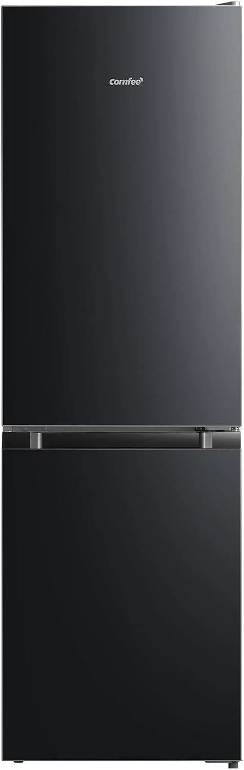 Comfee' RCB169DK3 Kühlschrank mit Gefrierfach 150cm Höhe/Kühl-/Gefrierkombination/Low Frost/174L/leise Kühlgefrierkombi 38dB/Einstellbare Kühlschranktemperatur/LED-Licht/156 kWh/Jahr/Schwarz