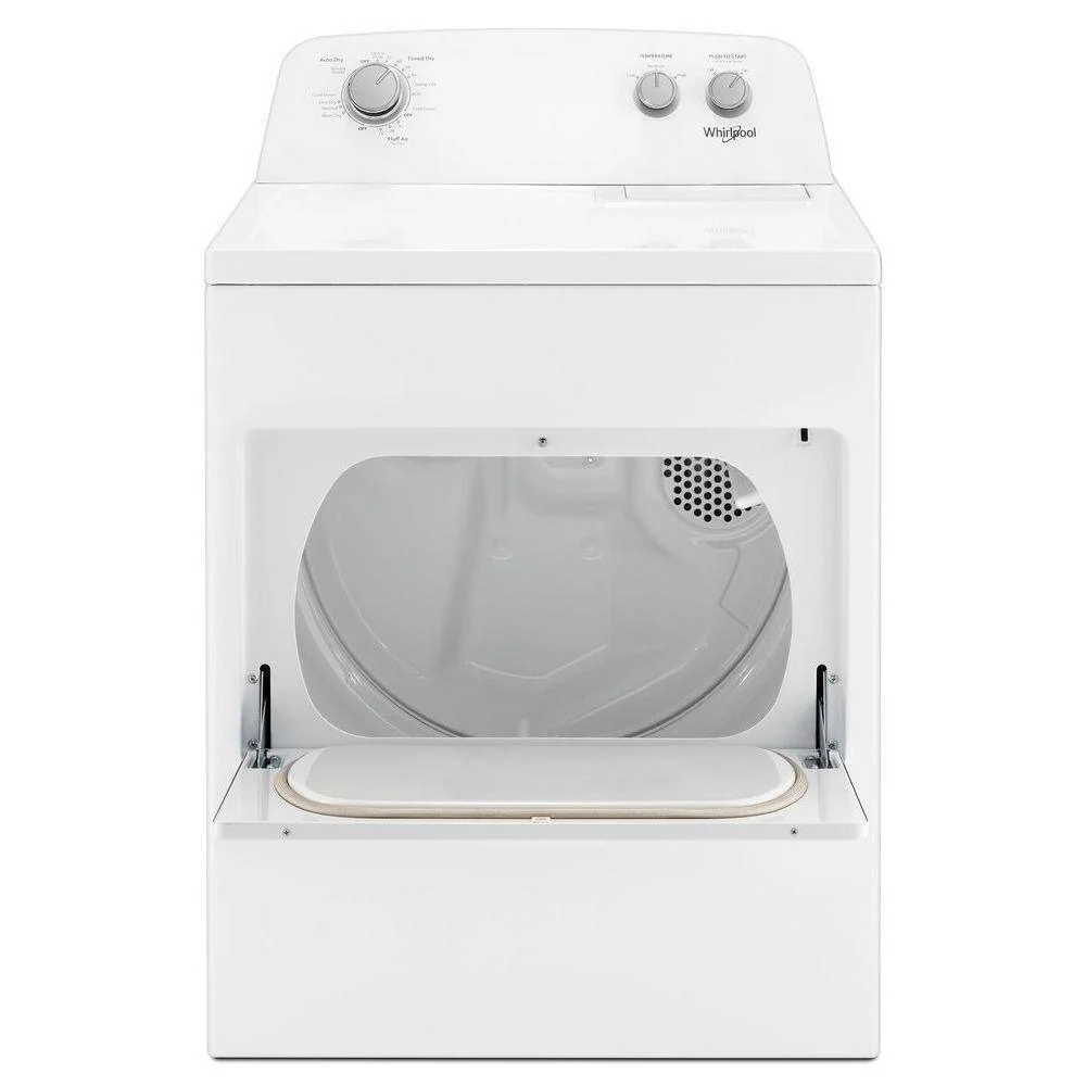 Whirlpool 7.0 cubic foot (approx. 198 liters) clothes dryer, AutoDry™ system, Wrinkle Shield™, white