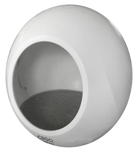 Croci Domus   Cuccia Gatto Interno 43 X 45,5 Cm   Casetta Per Gatti Chiusa, Automatica, Intelligente e Calmante Grazie al Letto con Temperatura Regolabile e ai 5 Suoni Rilassanti Integrati : Amazon.it: Prodotti per animali domestici