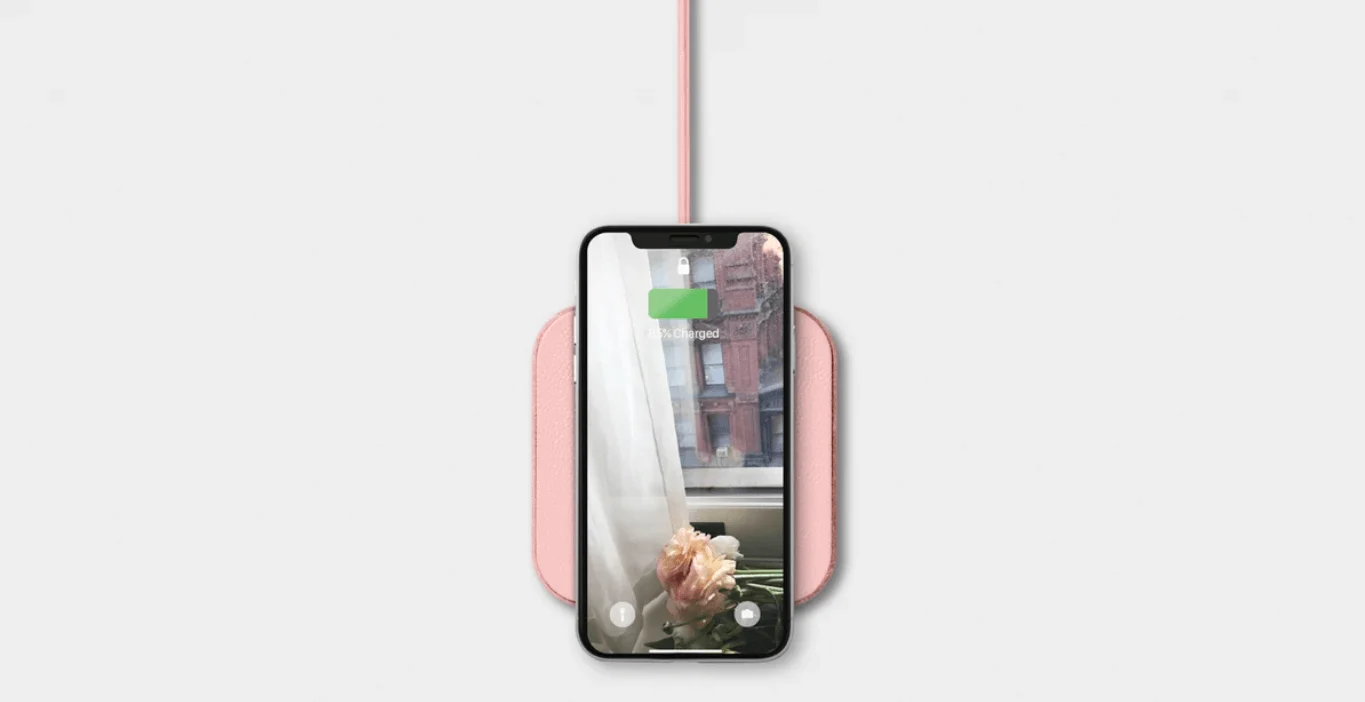 Single Device Wireless Charger, Light Pink