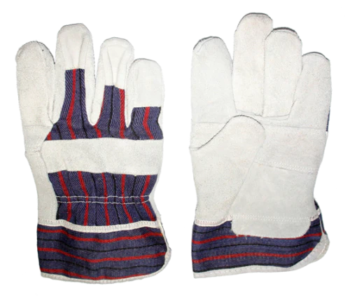 Tuff Grade TGG-416-L  ~  Split Leather Fitter's Gloves Patch Palm Large