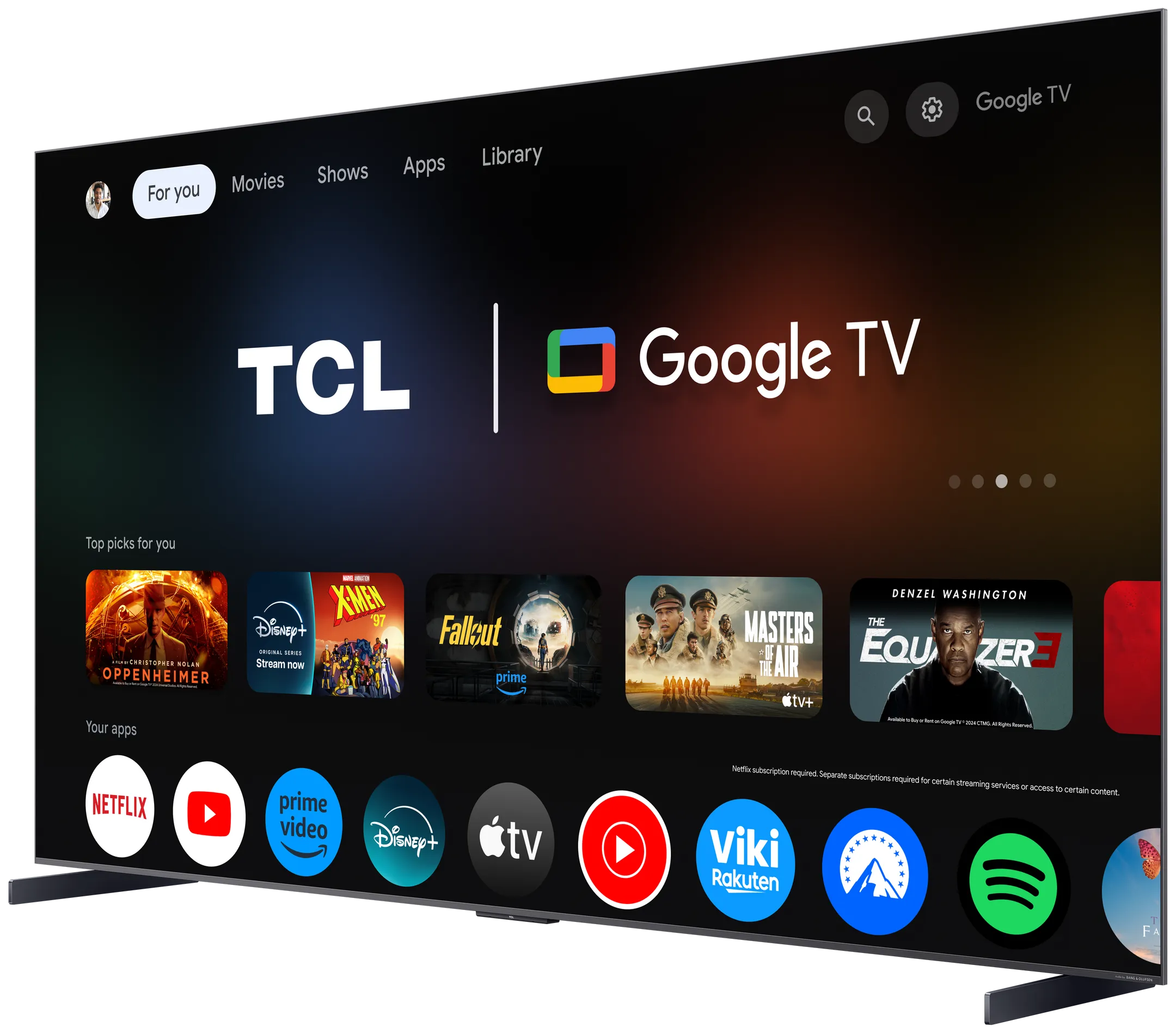 TCL QD Mini-LED 65C89K 4K TV  - 65 inch