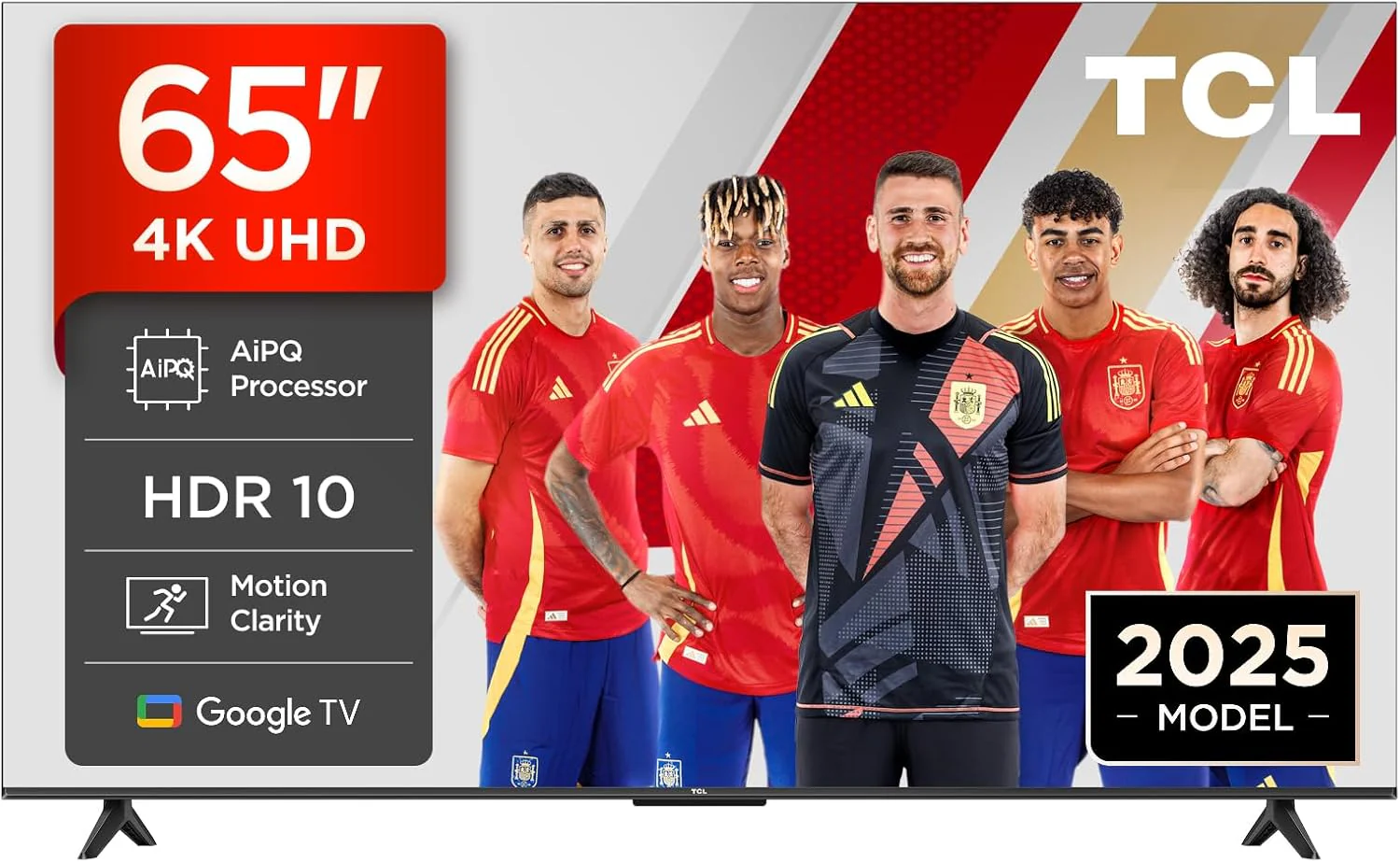 TCL 50V6C TV 50 Inch 4K Smart LED TV, HDR, Google TV, Dolby Audio, Alexa and Google Assistant, Chromecast Built-in, Motion Clarity