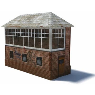 Signal Box (NO grafitti, red brick)