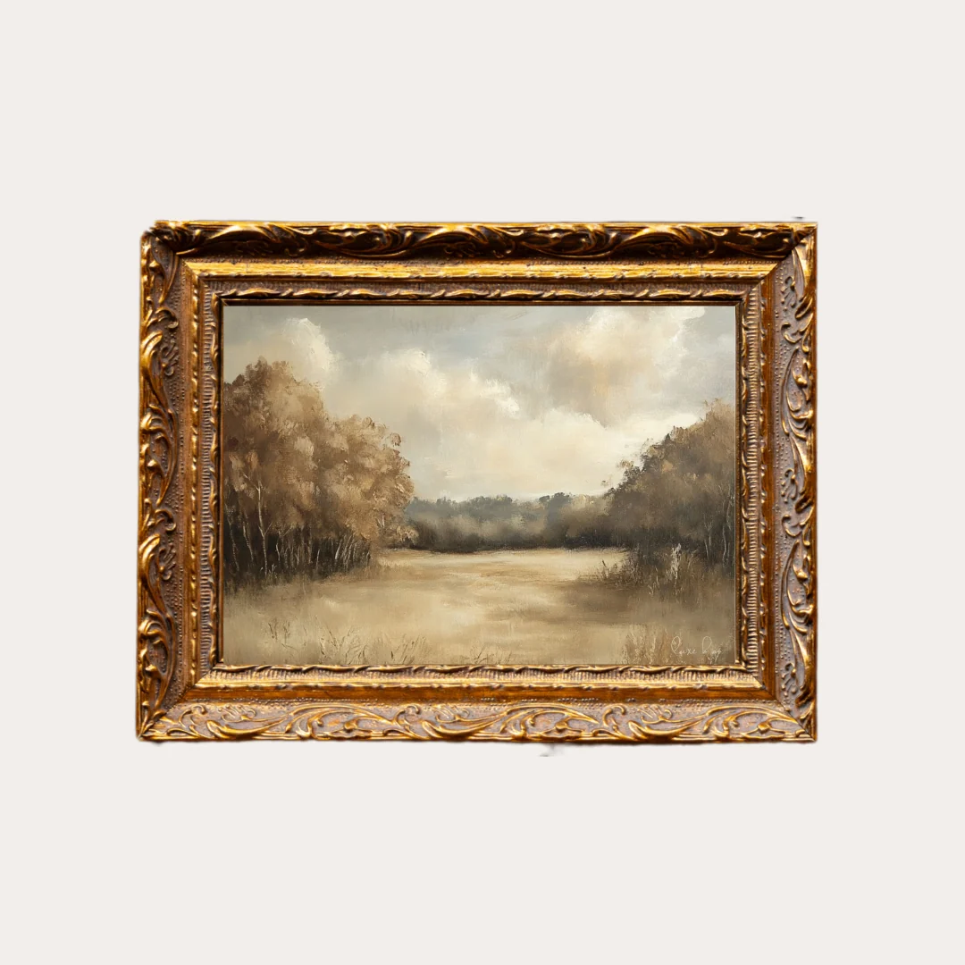 Changing Seasons | French Brass Inspired Gold Mould Framed Art