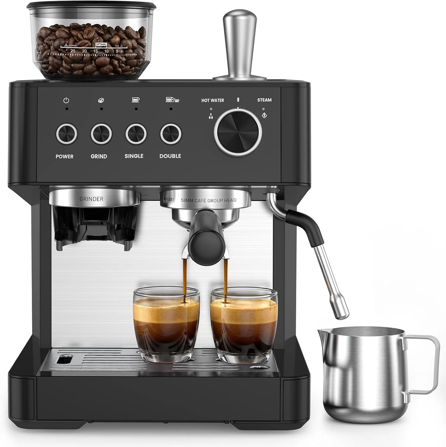 (2026 Upgrade) Espresso Machine with Grinder, Expresso Coffee Machines