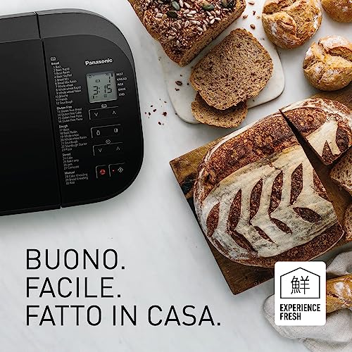 Panasonic SD R2530KXE Macchina per il Pane Automatica, Programma Senza Glutine, Dispenser Uvetta e Frutta Secca, Modello Orizzontale, 30 Programmi, Doppio Sensore di Temperatura, Timer, Nero : Amazon.it: Casa e cucina