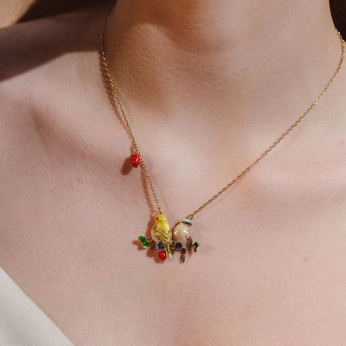 Goldcrest & Coal Tit In Harmony Pendant