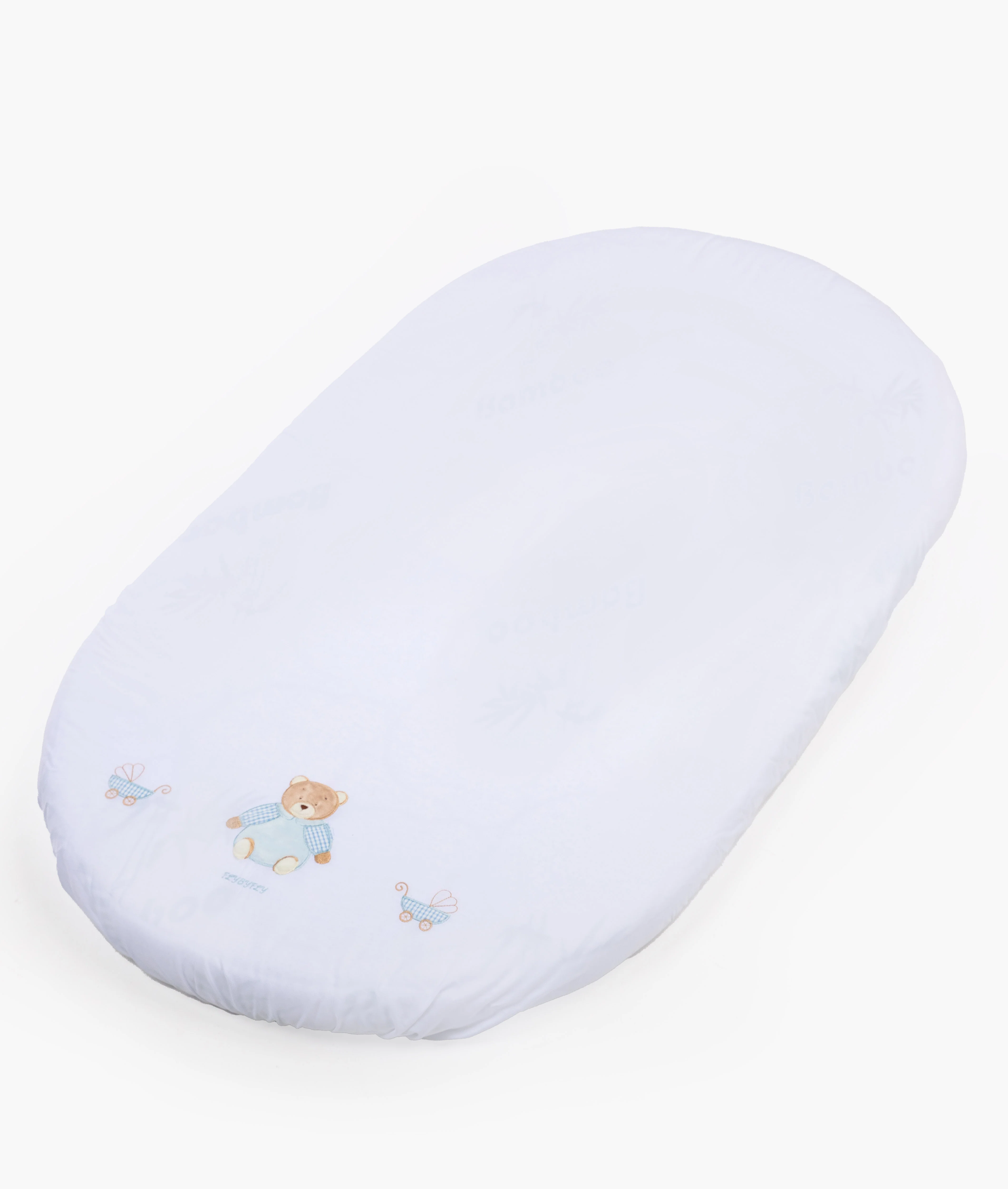 Fitted Sheet | White & Blue