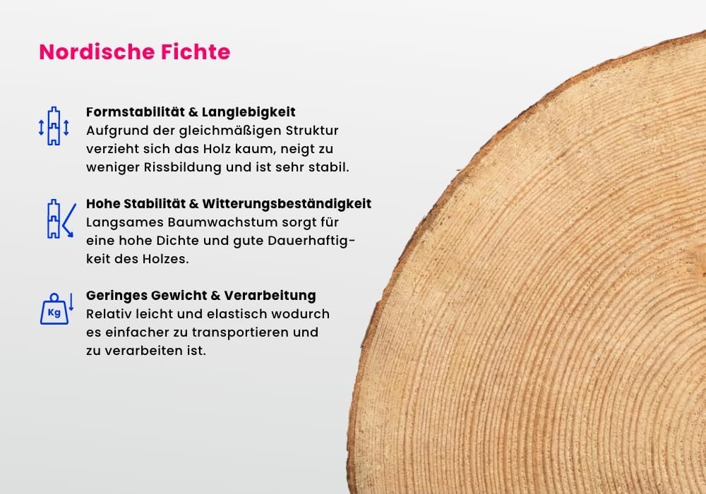 5-Eck Gartenhaus Liwa mit Anbau aus Holz in Naturbelassen mit 28mm Wandstärke und Überdachter Terrasse