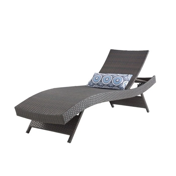All Weather Wicker Chaise Lounge - Set of 2