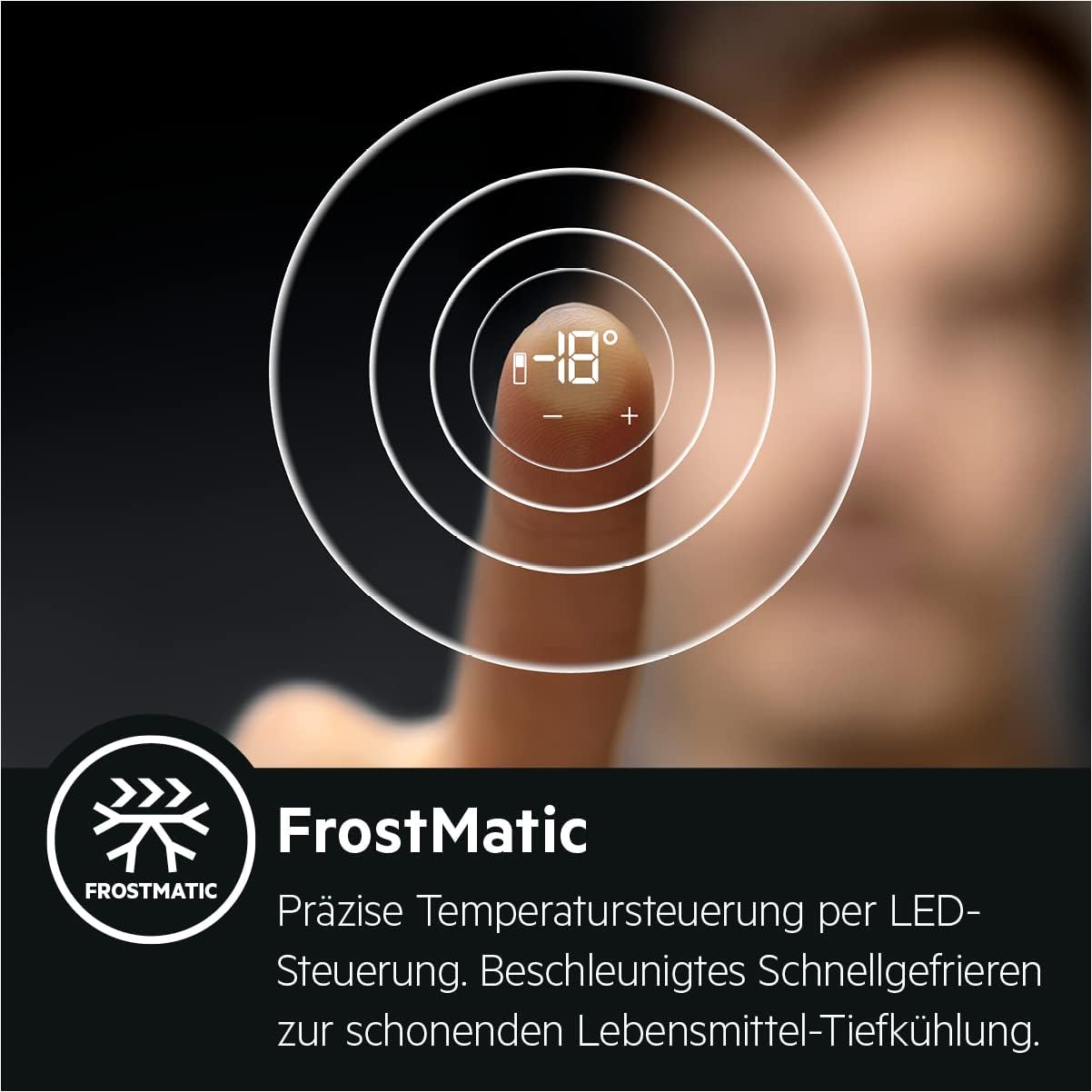 AEG RDB424E1AW Freistehender Doppeltür - Kühlautomat/Serie 5000 mit ColdSense / 1434 mm/Gefrierteil oben / 206 L/LowFrost – weniger Eisbildung/Farbe: Weiß/E