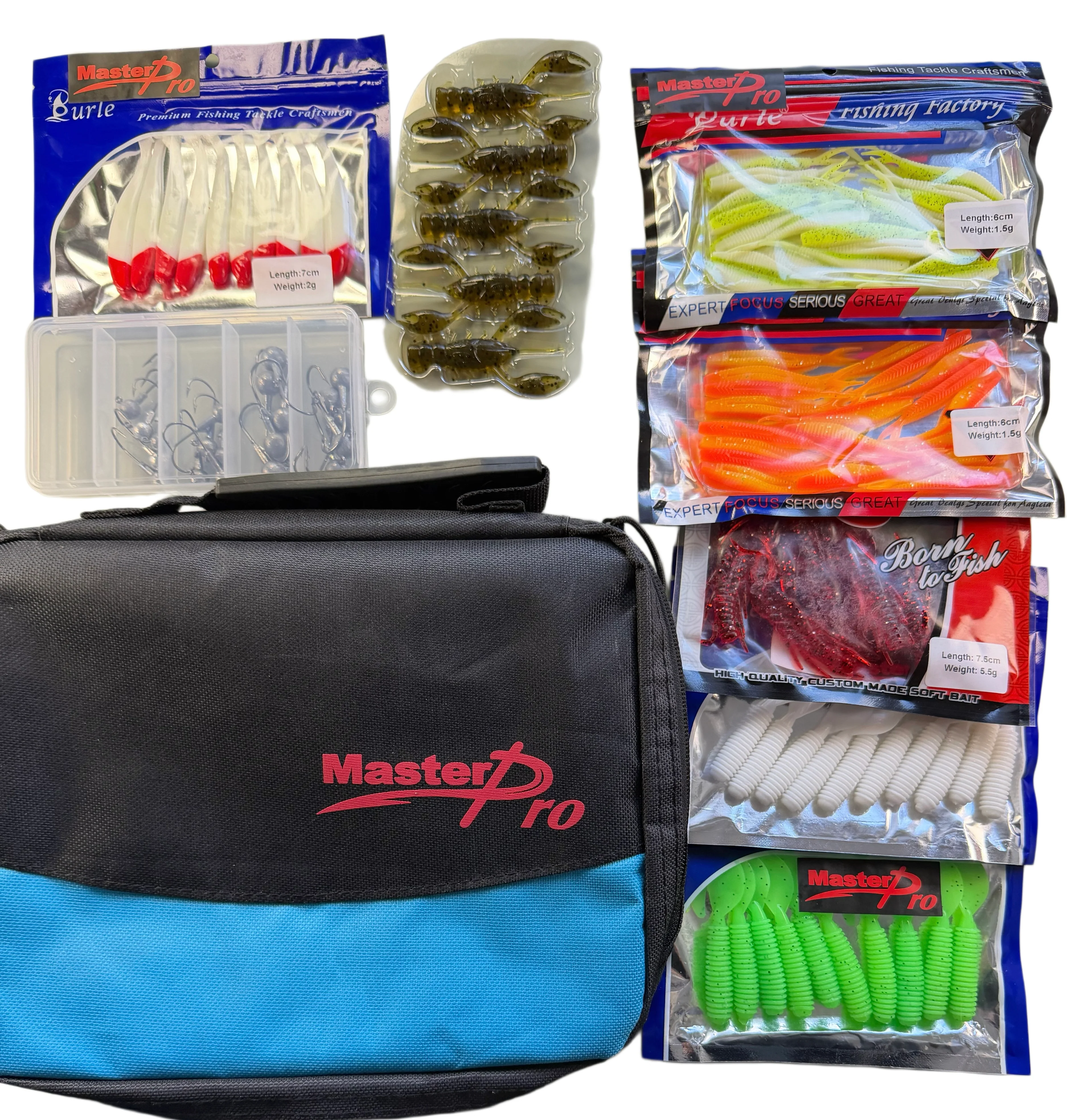 MASTERPRO Estuary Soft Plastic Wallet Kit  Everything You Need for Estuary Fishing