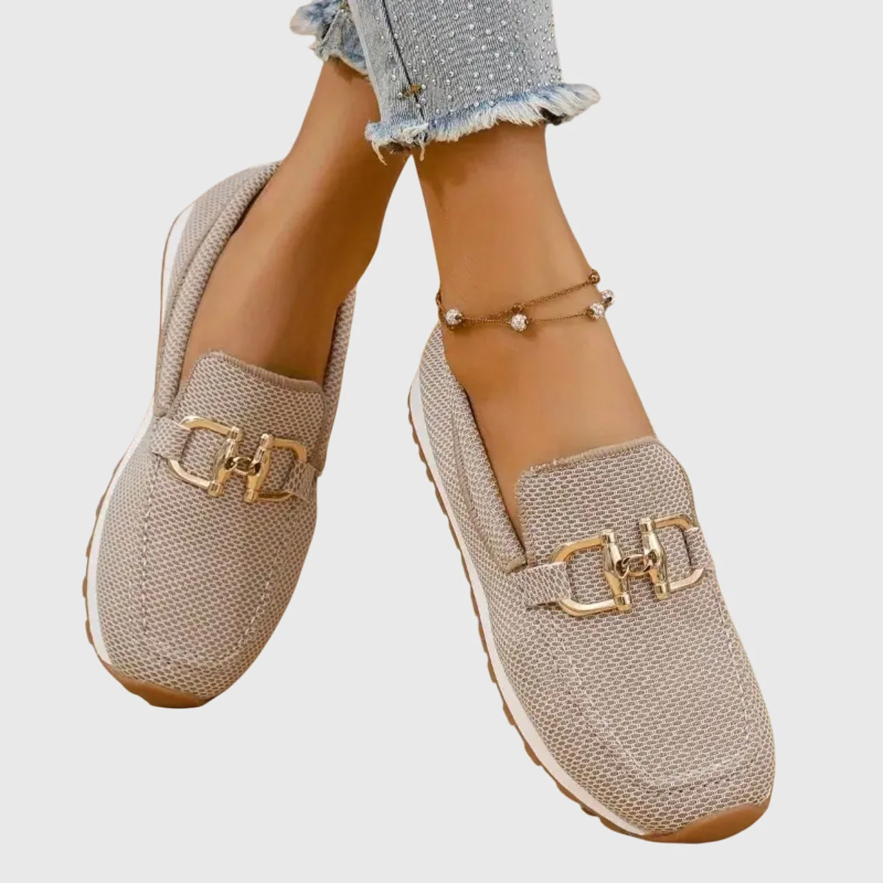 Women��s Elegant Loafers Cushioned Support with Breathable Design