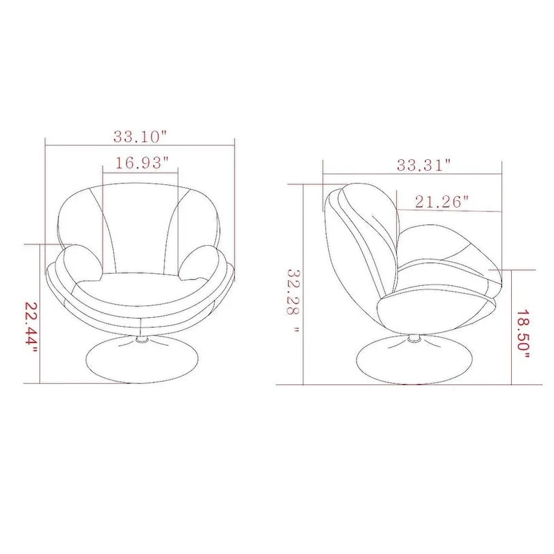 Relax-R Strand Leisure Accent Chair in Khaki Fabric
