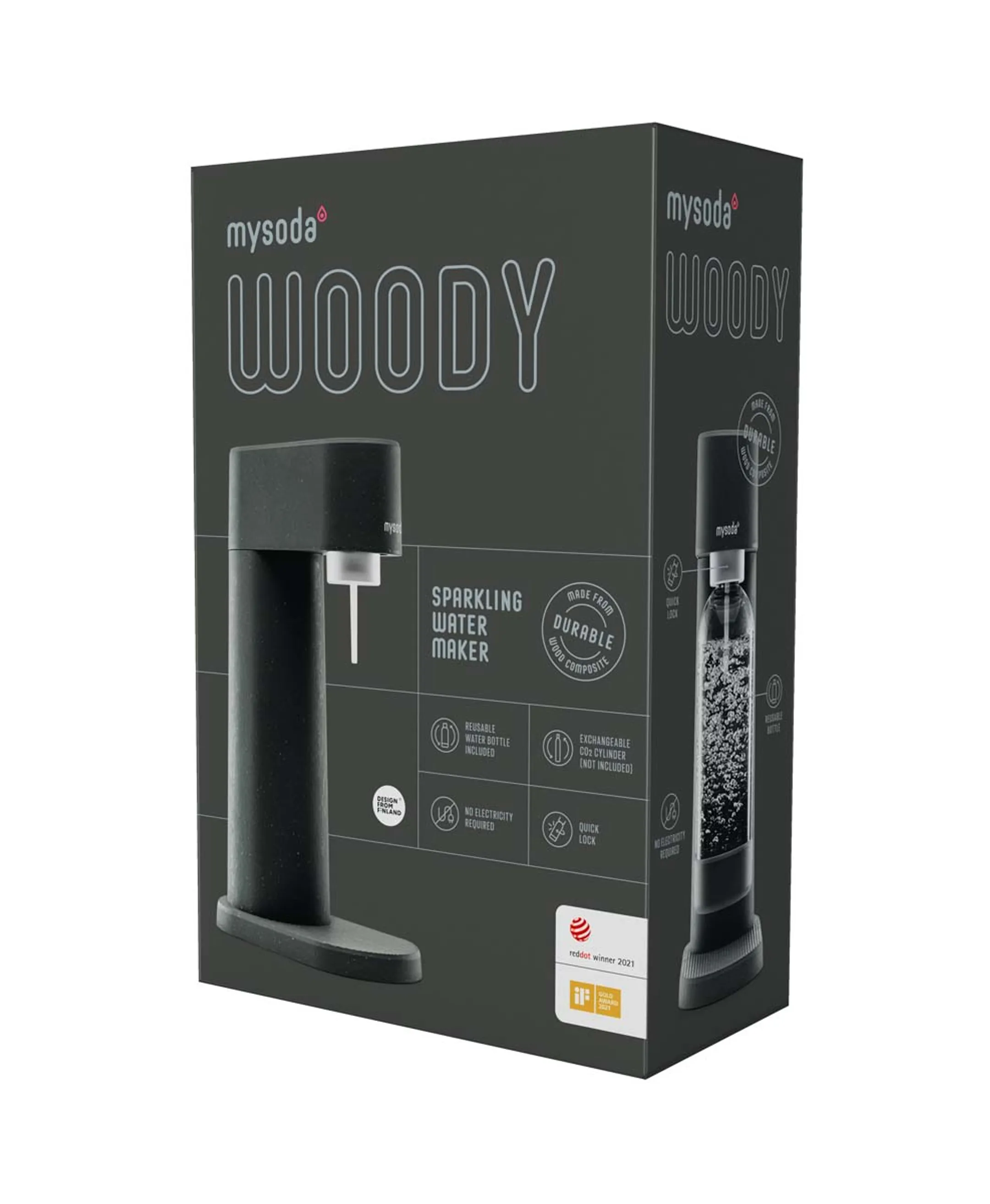 MySoda Bruiswatertoestel Woody Black
