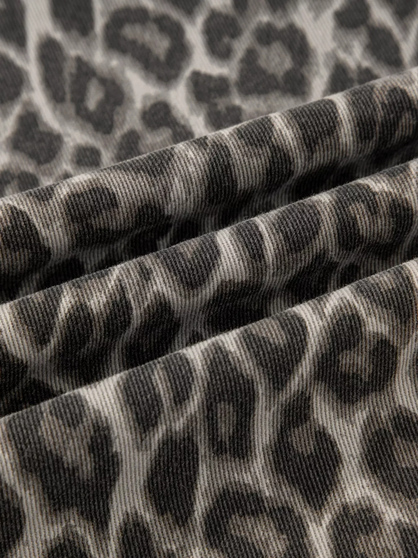 Leopard Straight Loose Leg Jeans