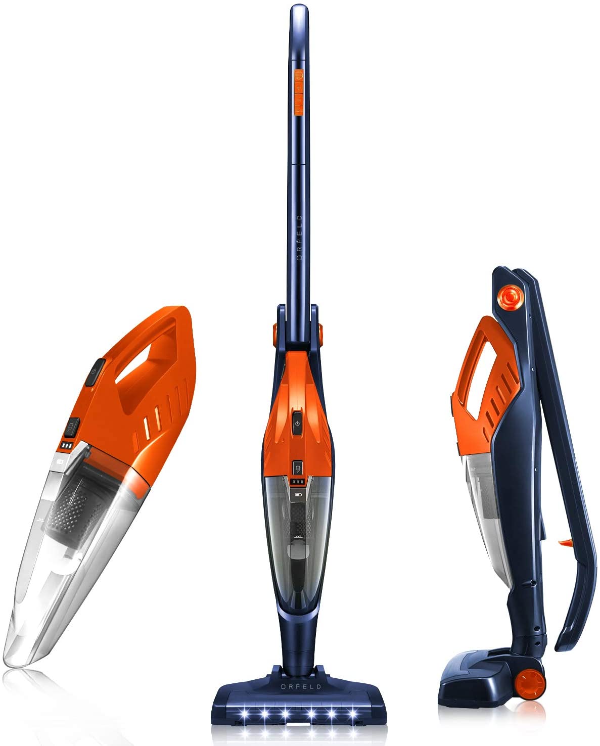 Cordless Vacuum, ORFELD Stick Vacuum Cleaner 4 in 1 Lightweight