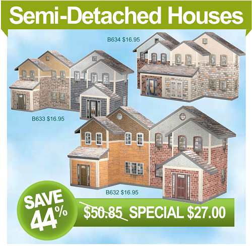 Brick Model Houses Pack Deal A