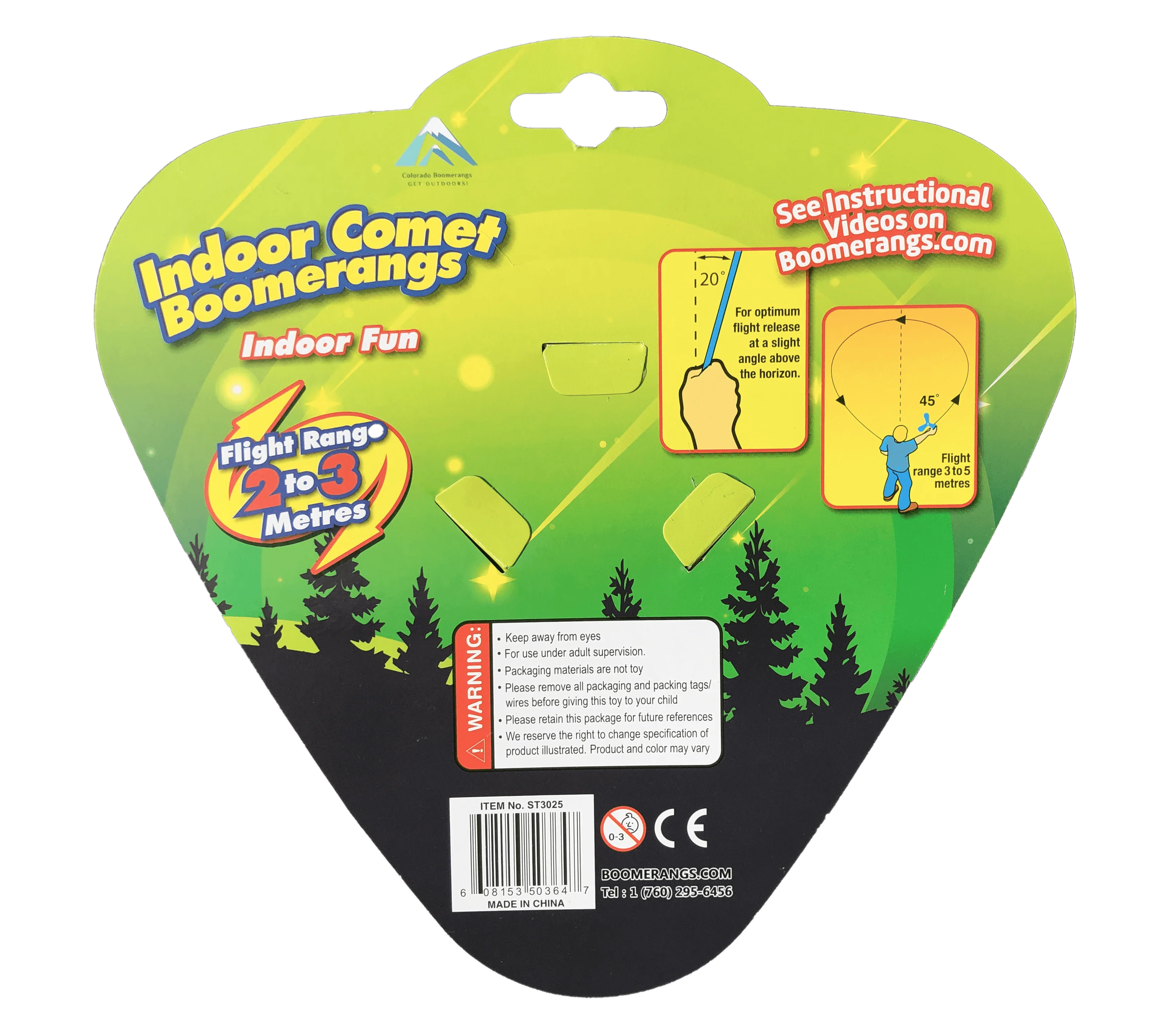 Comet Boomerangs - Soft and Safe foam boomerang for Kids as young as 6.