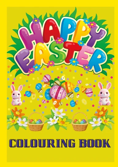 Happy Easter Children's Colouring Book