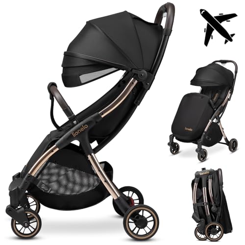 LIONELO Julie One Passeggino leggero e pieghevole da 0 mesi fino 22 kg Compatto con zanzariera, coprigambe, portabibite e borsa, Poggiapiedi regolabili e schienale alla posizione a sdraiata (Gold) : Amazon.it: Prima infanzia