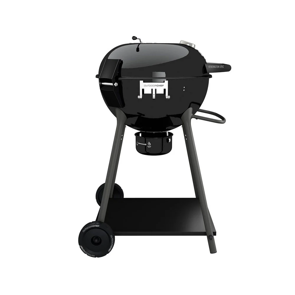 2025 Outdoorchef KENSINGTON 570 C Barbecue a carbone – Sistema Slide-Trichter per calore diretto/indiretto – Nero