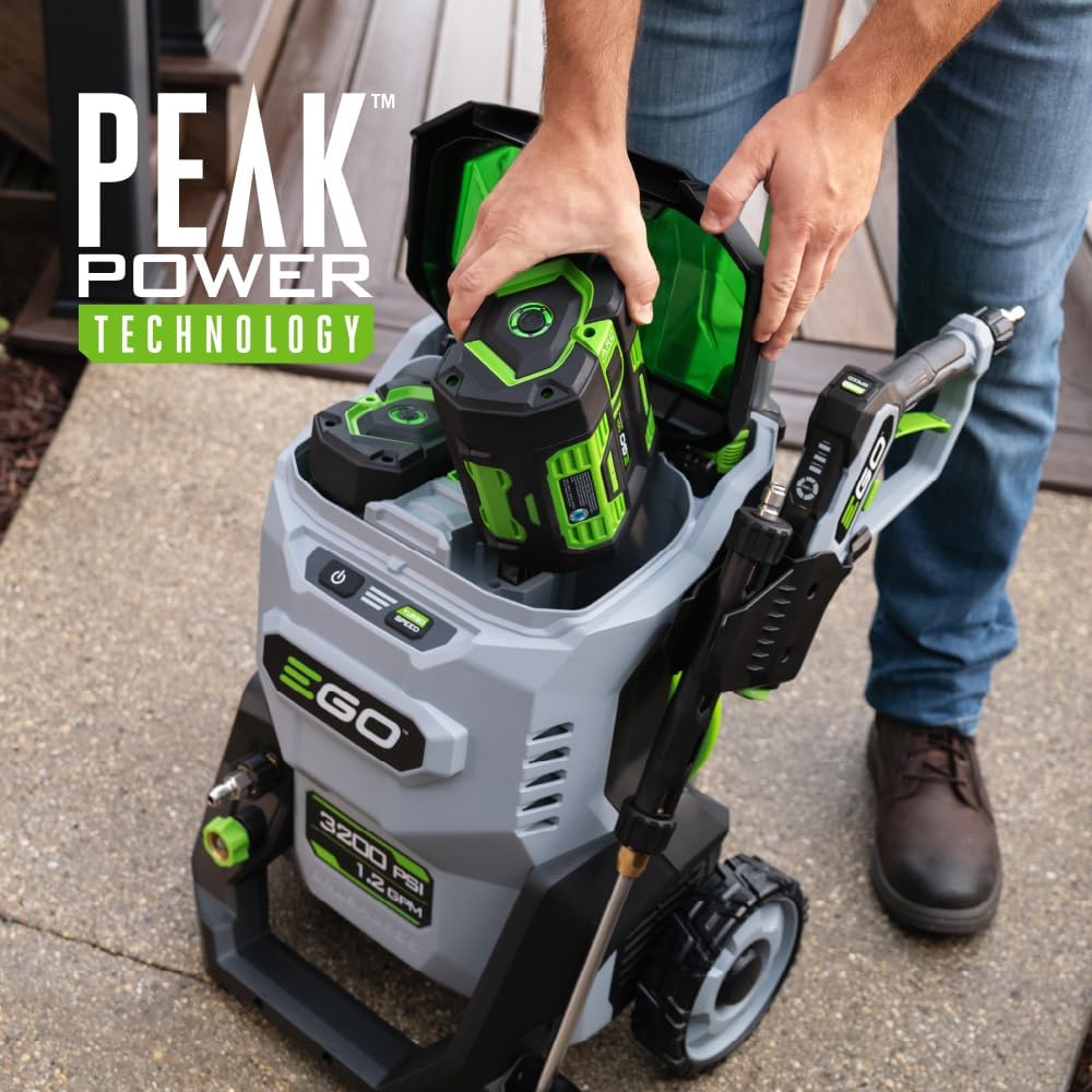 EGO Power+ Electric Pressure Washer  3200 PSI Power Washer  Battery and Charger Not Included - HPW3200