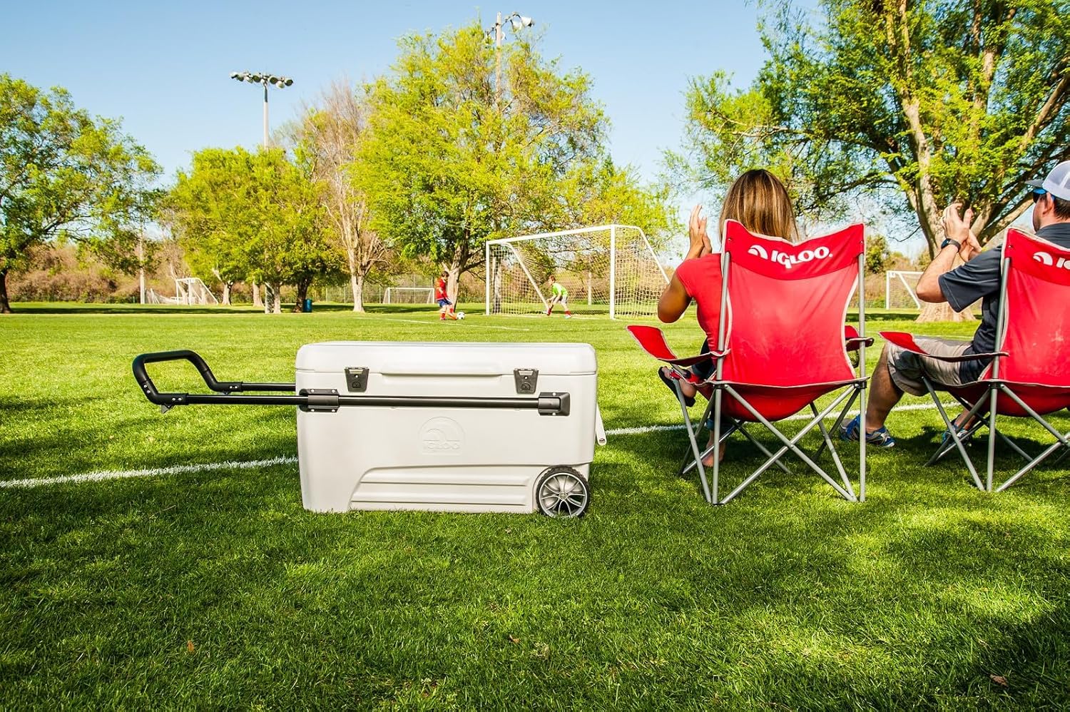 110QT Glide Cooler with Wheels and Telescoping Handle
