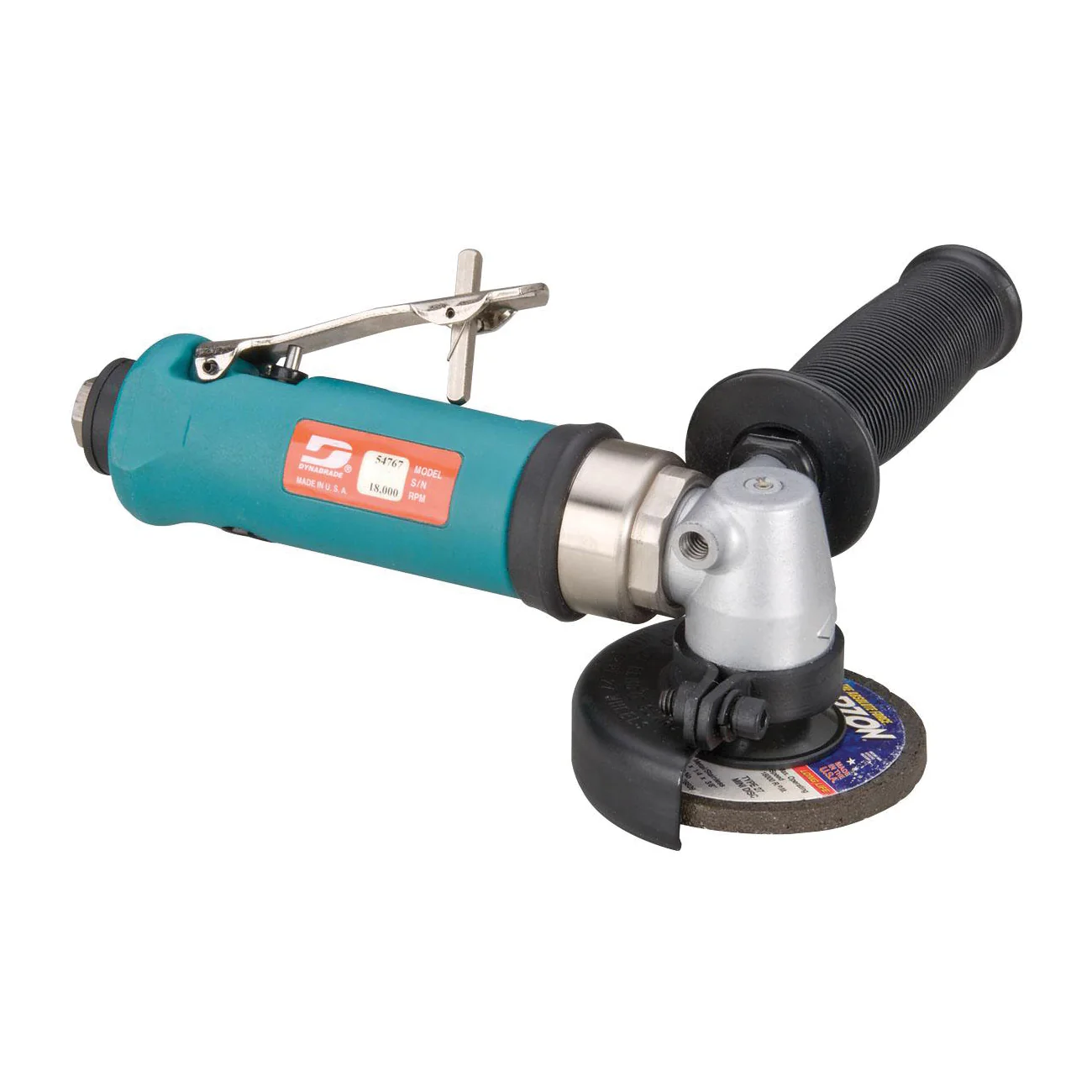 Dynabrade 54767  ~  3 Inch Diameter Right Angle Type 27 Depressed Center Wheel Grinder .7 Hp 18000 Rpm Composite