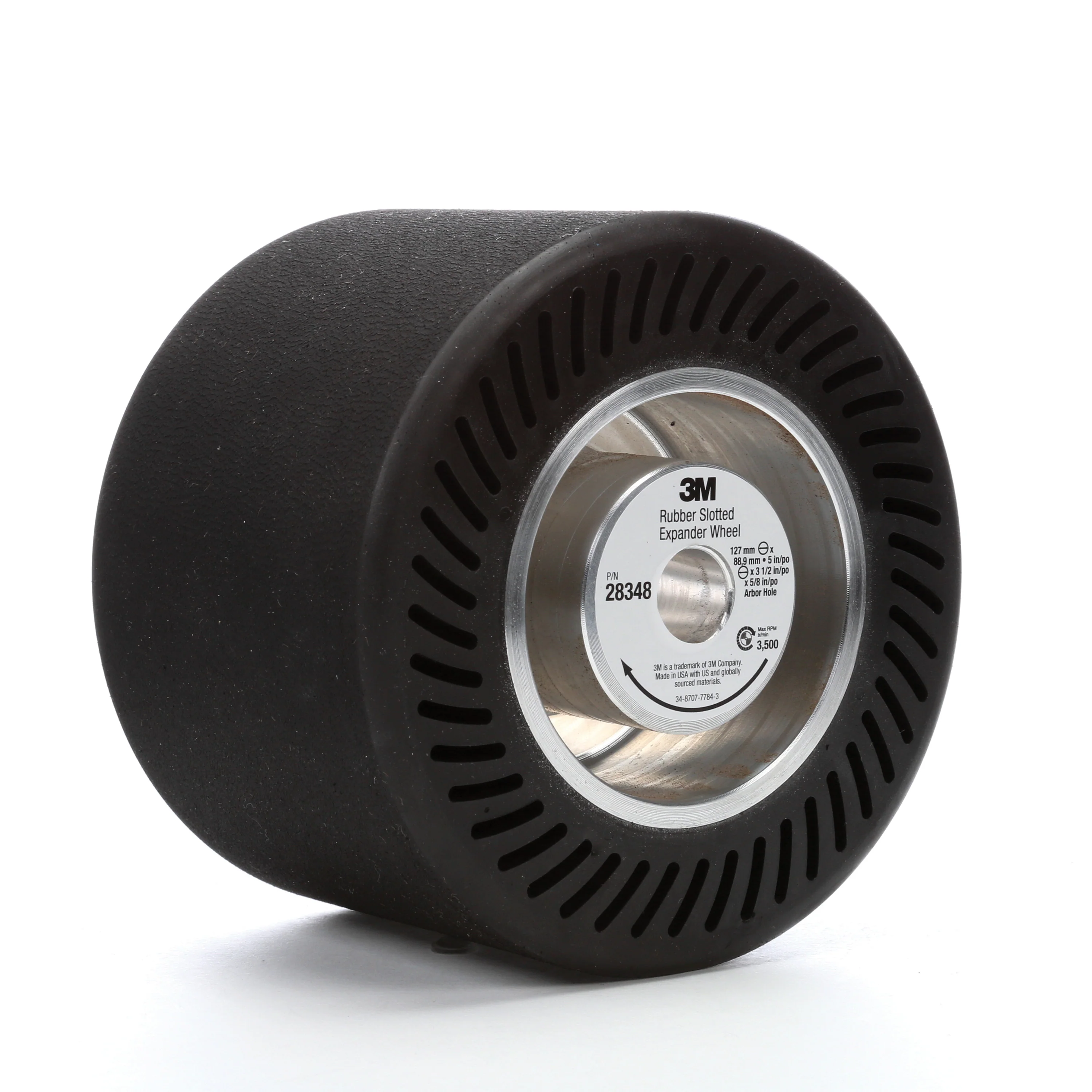 3M AB28348  ~  Slotted Expanding Wheel (5 Inch x 3-1/2 Inch x 5/8 Inch) CH
