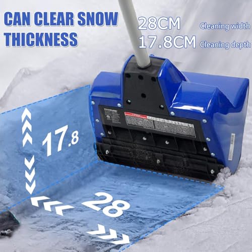 Pala per la rimozione della Neve, Pala elettrica da Neve da 1200 W con 2 batterie, spazzaneve Senza Fili con direzione Regolabile, spazzaneve con Distanza di Lancio di 8 m, spazzaneve elettr : Amazon.it: Giardino e giardinaggio