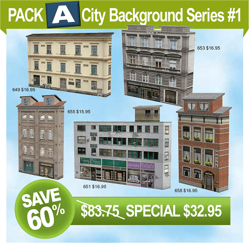 Pack A City Railroad Plans Background Scale Models