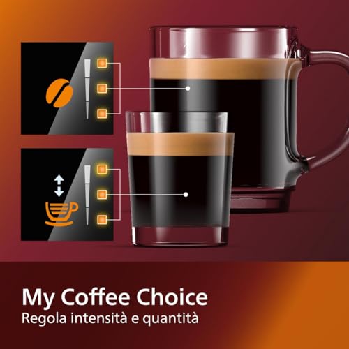 Philips 2200 Series Macchina da Caffè Automatica   Montalatte Classico, Display Touch Intuitivo, Nero Opaco (EP2220/10) : Amazon.it: Casa e cucina