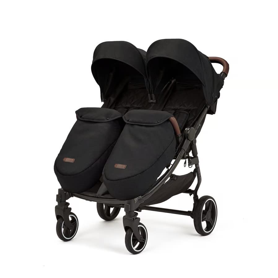 Ickle Bubba Passeggino doppio Venus Max   nero con manici marrone chiaro : Amazon.it: Prima infanzia