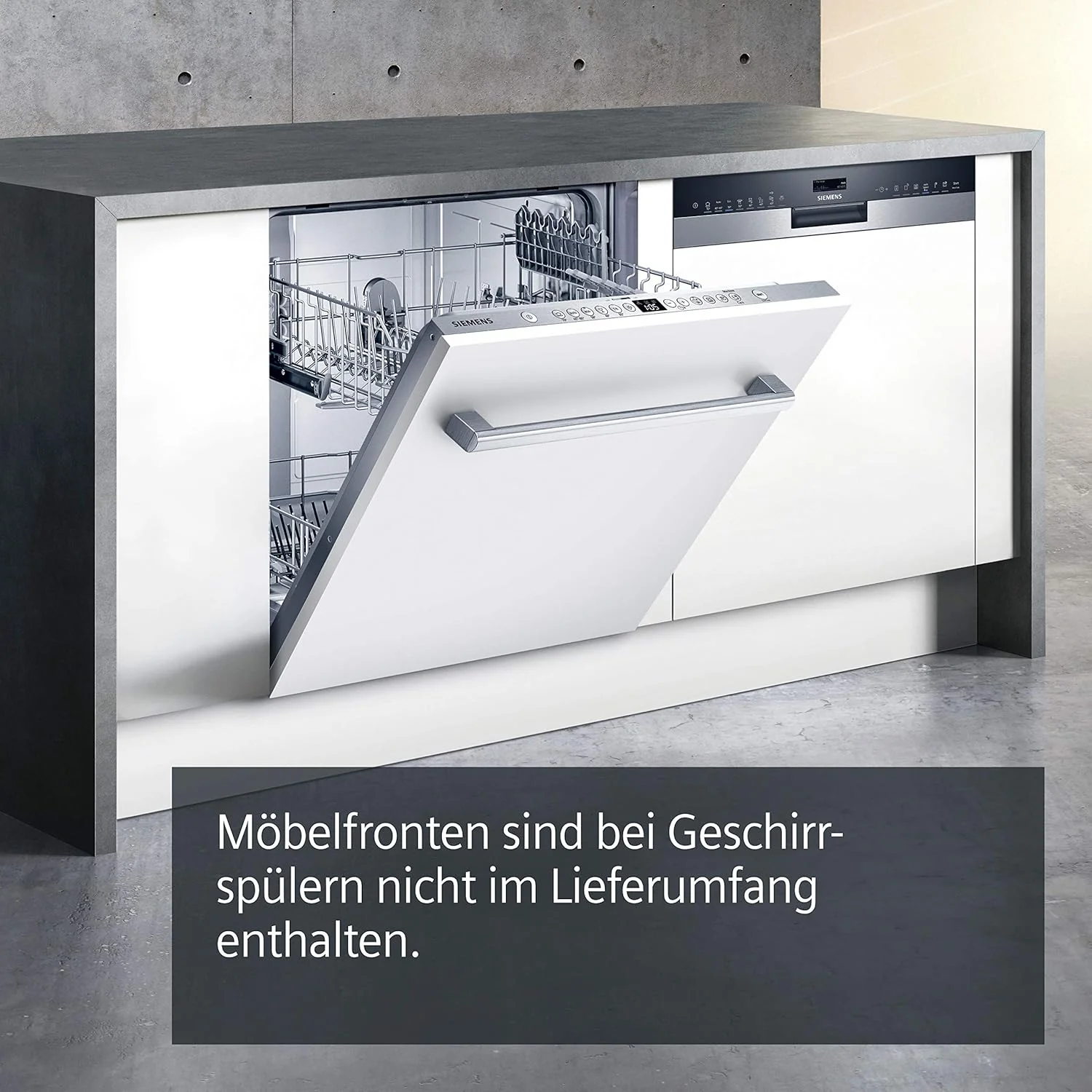 Siemens SN63EX14VE, iQ300 Smarter Geschirrspüler, Vollintegrierte Spülmaschine mit Besteckschublade, 60 cm, Auto Türöffnung dank autoOpen dry, Besonders leise durch iQdrive-Motor, infoLight aquaStop