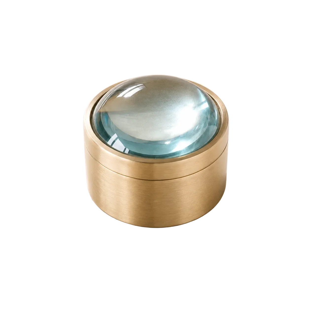 Bronze Magnifying Glass Canister