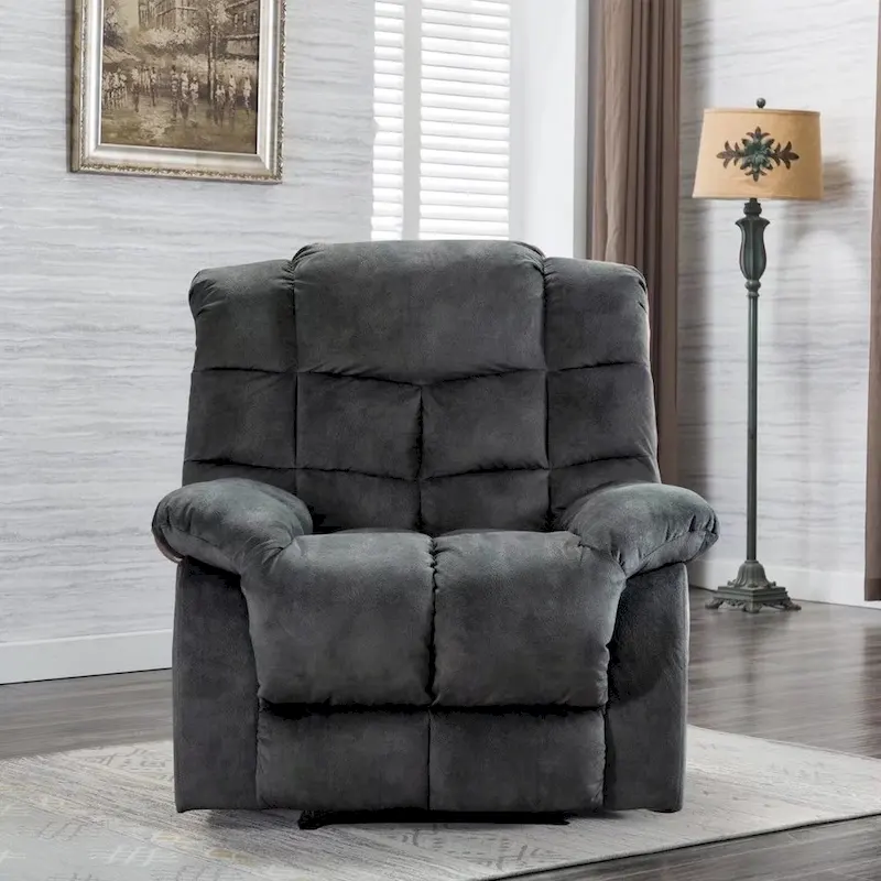 Manual Ergonomic Overstuffed Recliner Chair