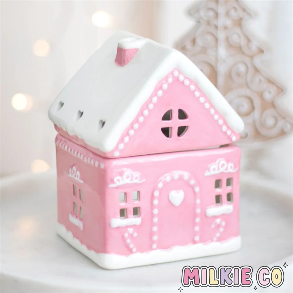 Pink Gingerbread House Wax Melt Burner