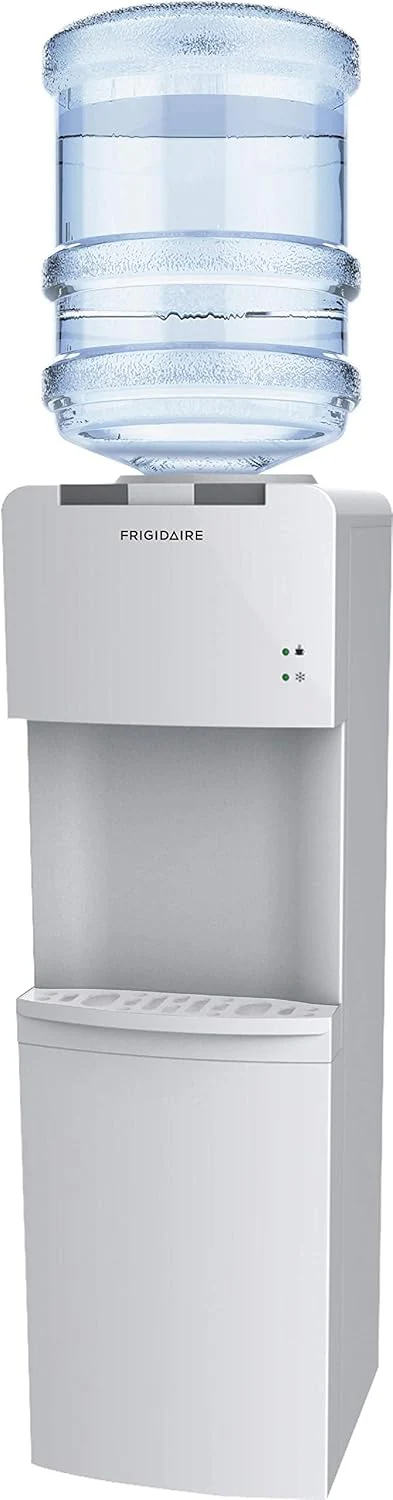 Frigidaire EFWC498 - Top Loading Cooler Dispenser -Hot & Cold Water - Child Safety Lock - Innovative Slim & Sleek Design, Holds 3 or 5 Gallon Bottles - Black